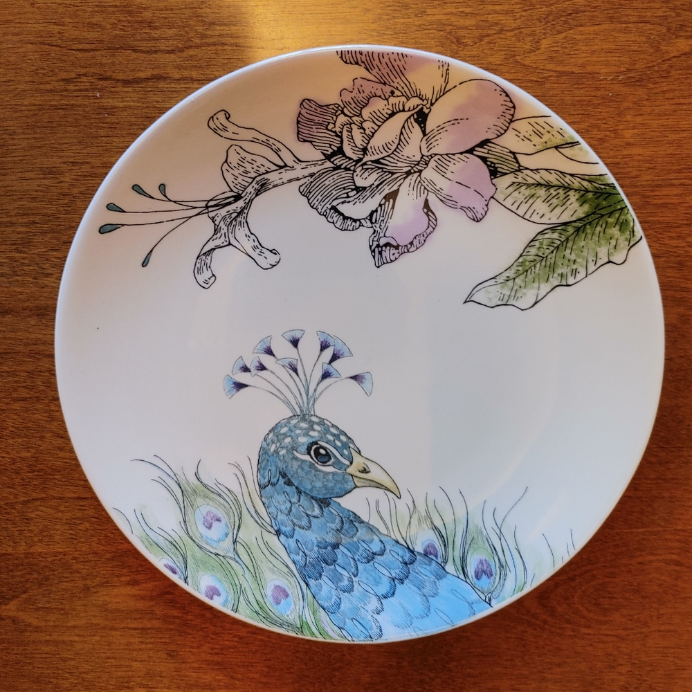 Rachel Bilson Designs "Edie Rose for Home" Peacock Collection Salad Plates